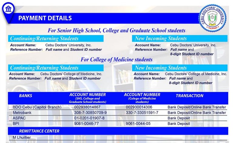 Payments And Discounts Cebu Doctors University payments-and-discounts-cebu-doctors-university